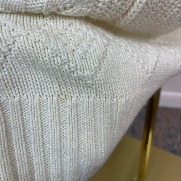 Bern Conrad Cream Cable Knit Cardigan With Pockets & Button Closure Sz M - Picture 7 of 11